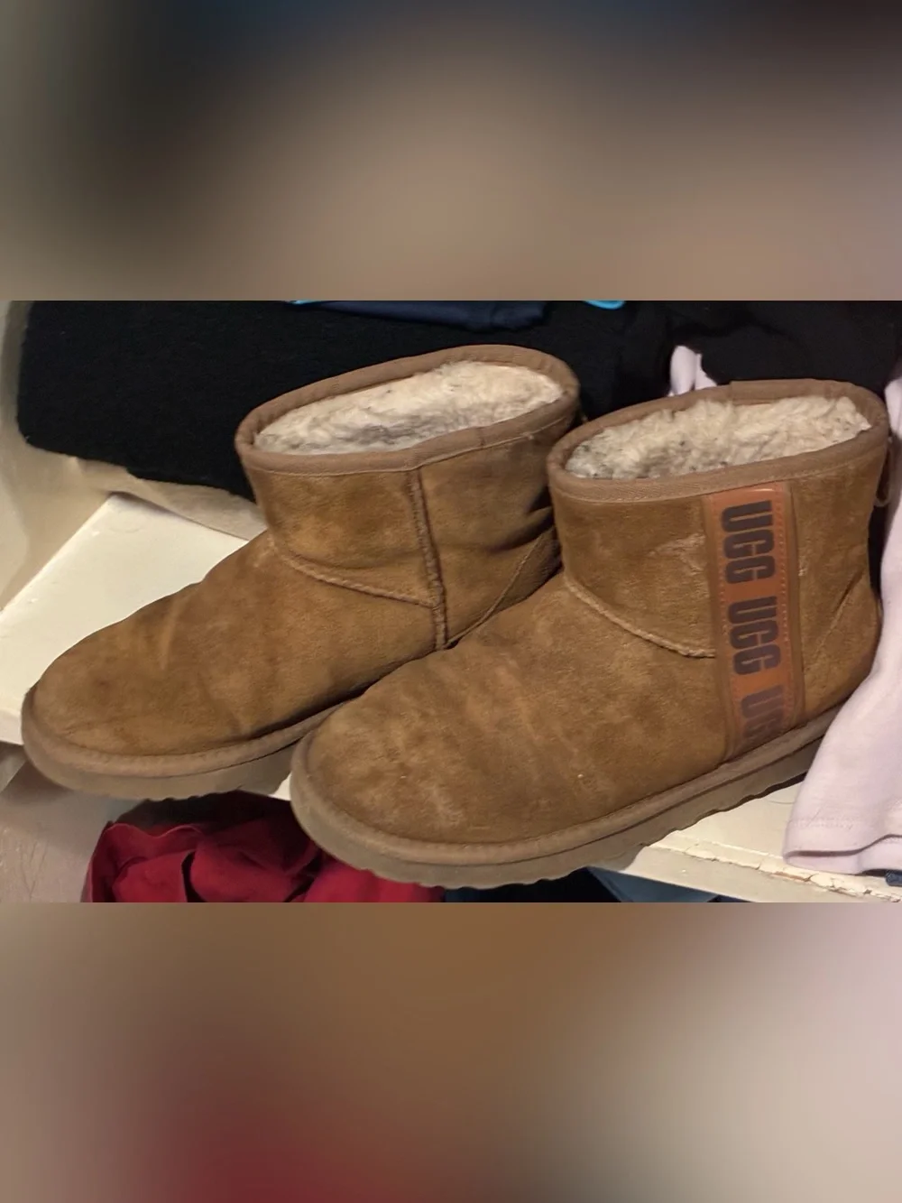 UGG Short Suede Boot in Chestnut